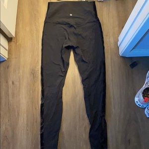 Black velvet align pant LULULEMON